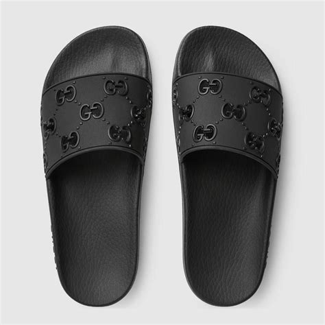 black gucci slides women|gucci slides women fit.